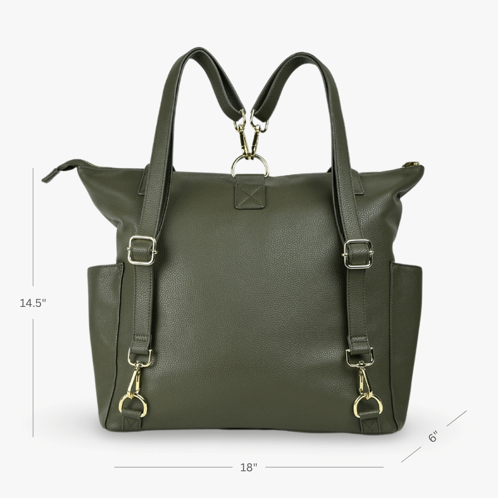 The Lillian Diaper Bag - Palmetto