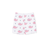 Bubbly Whale with Bow  Pink - Loungewear Short Set
