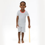 Baseball Stripe - Loungewear Short Set
