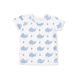 Bubbly Sailor Whales Blue - Loungewear Short Set
