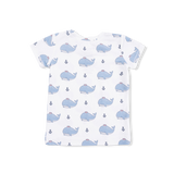 Bubbly Sailor Whales Blue - Loungewear Short Set