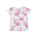 Cabbage Rose Stripe - Loungewear Short Set