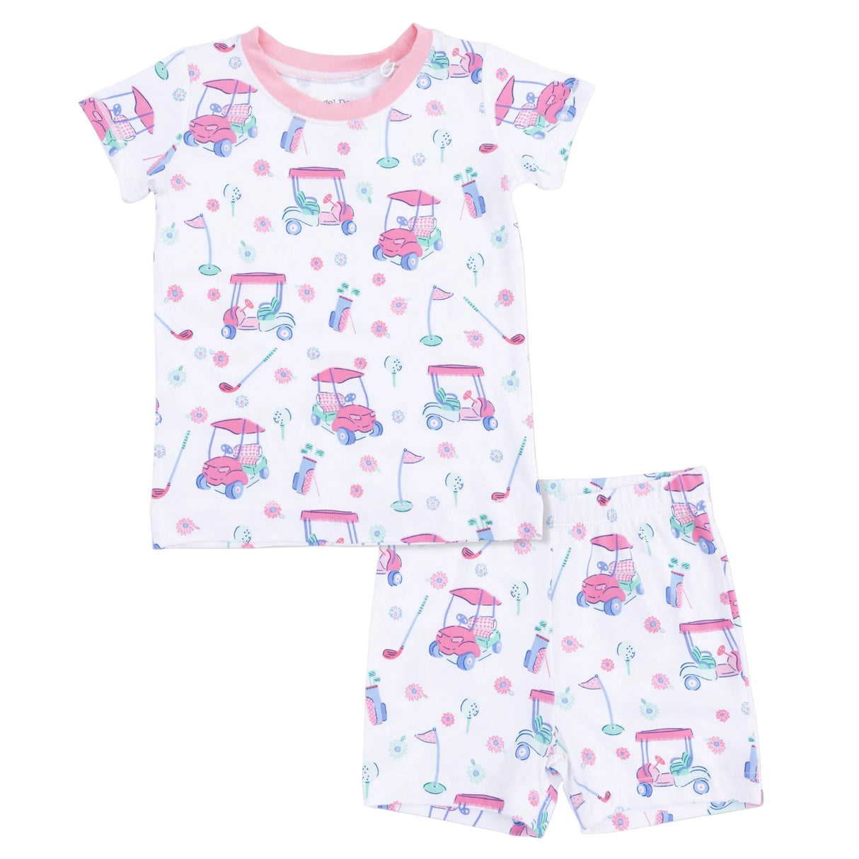 Golf Carts and Flowers - Loungewear Short Set