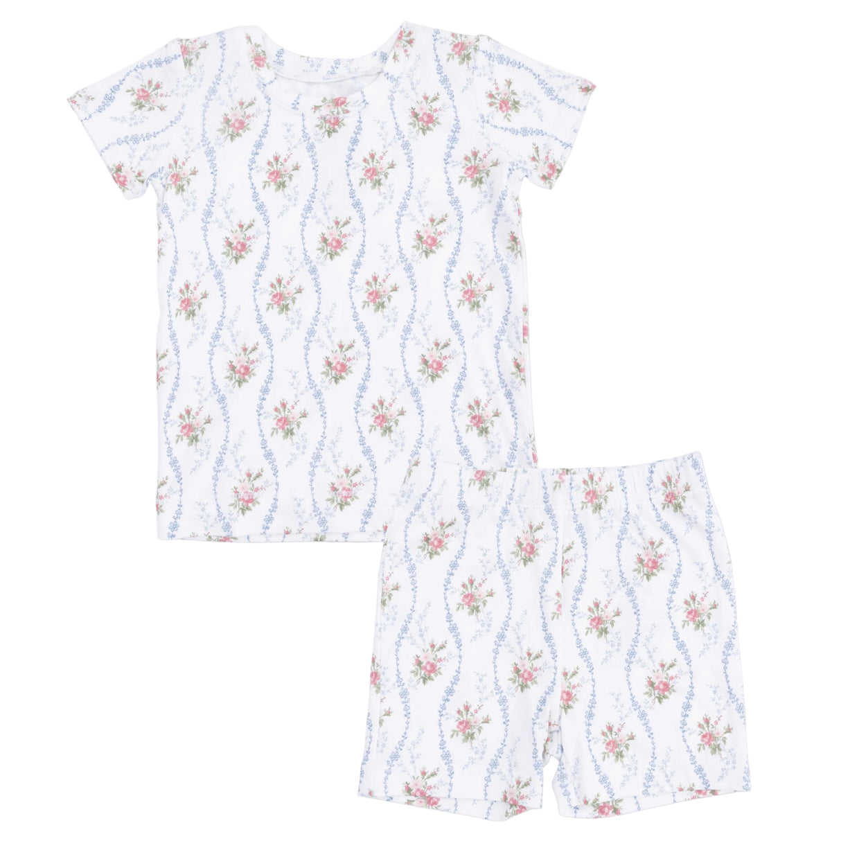 Heirloom Rose Stripe - Loungewear Short Set