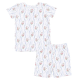 Heirloom Rose Stripe - Loungewear Short Set