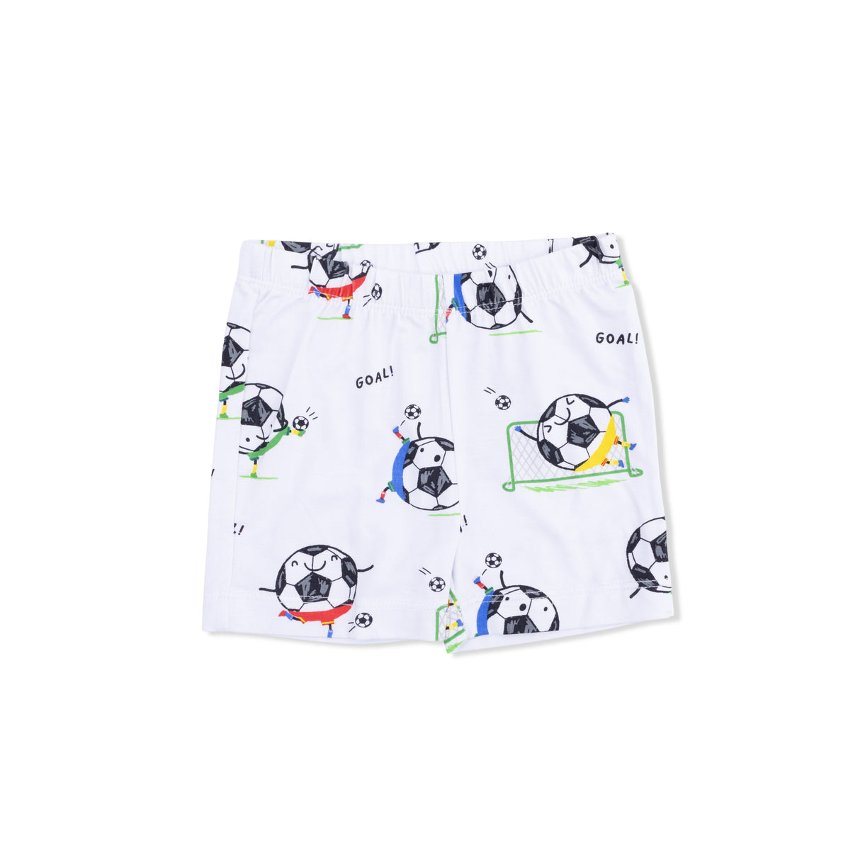 Soccer Balls Playing Soccer  Blue - Loungewear Short Set