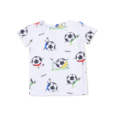 Soccer Balls Playing Soccer  Blue - Loungewear Short Set