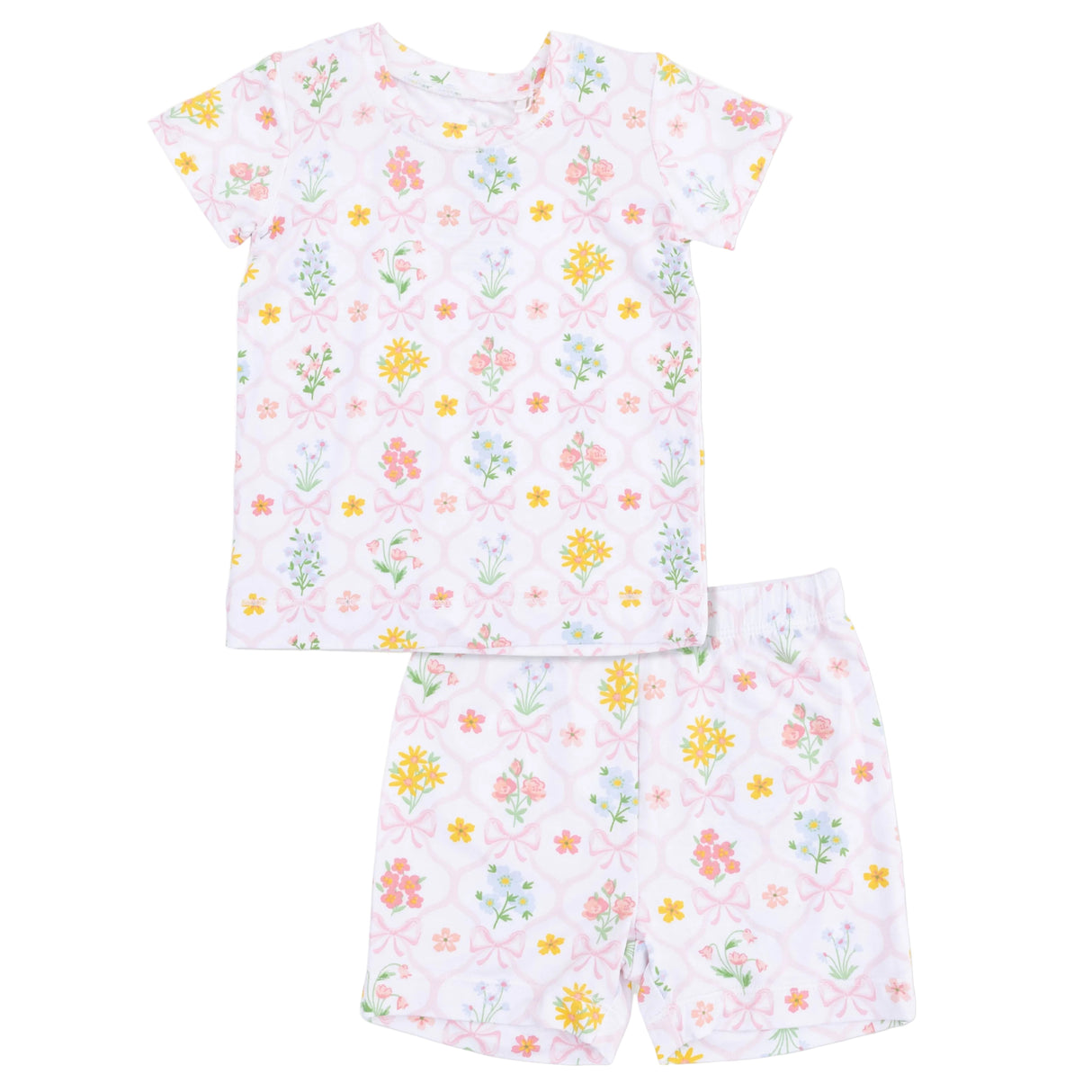 Spring Blooms Bow Trellis - Loungewear Short Set