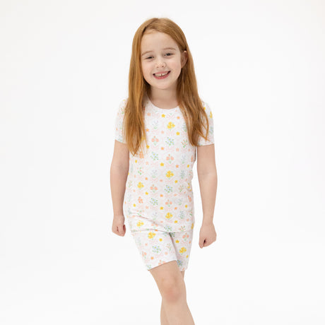 Spring Blooms Bow Trellis - Loungewear Short Set