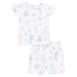 Floral Sea Creatures - Loungewear Short Set