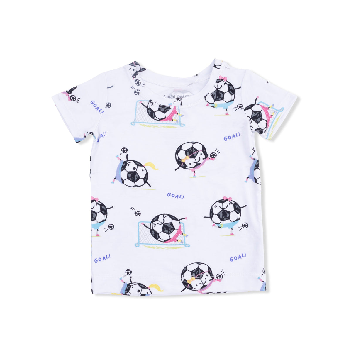 Soccer Balls Playing Soccer Pink - Loungewear Short Set