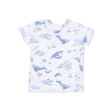 Watercolor Blue Whales - Loungewear Short Set