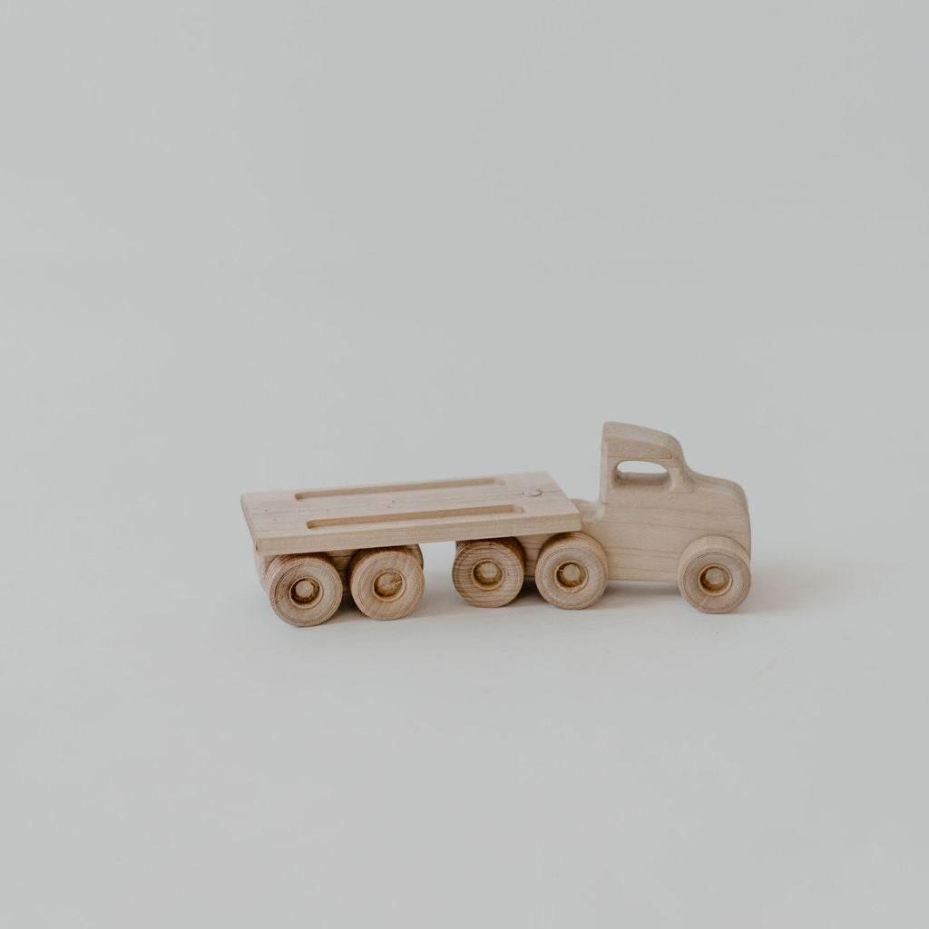 Wooden Cars + Truck + Ramp