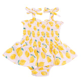 Sunny Lemons - Smocked Bubble with Skirt