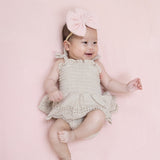 Solid Muslin French Oak - Smocked Bubble with Skirt