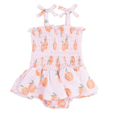 Sweet Peach - Smocked Bubble with Skirt
