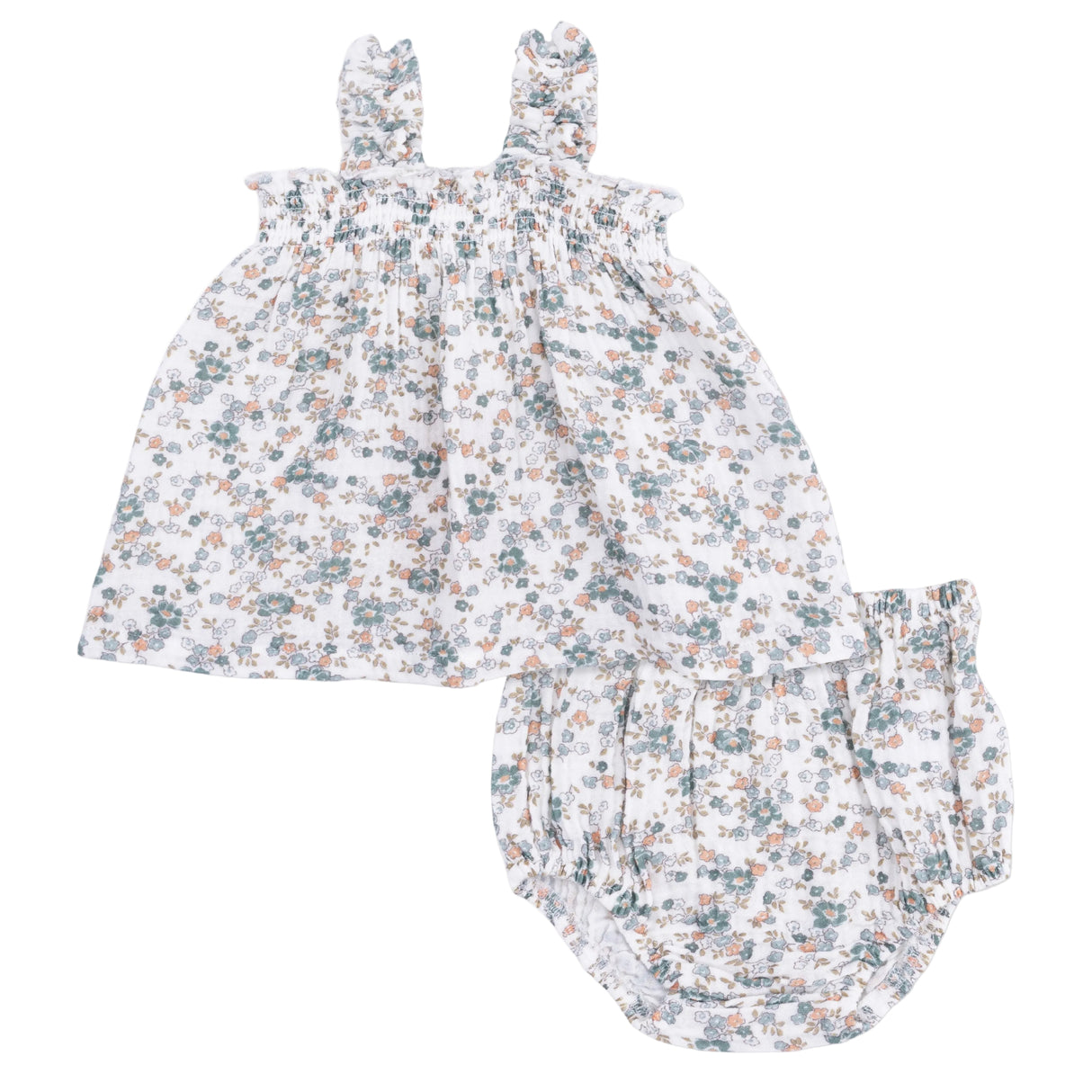 Camille Floral - Ruffly Strap Top and Bloomer