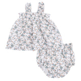 Camille Floral - Ruffly Strap Top and Bloomer