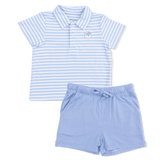Striped Golf - Polo with Casual Short