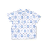 Blue Argyle - Polo with Casual Short