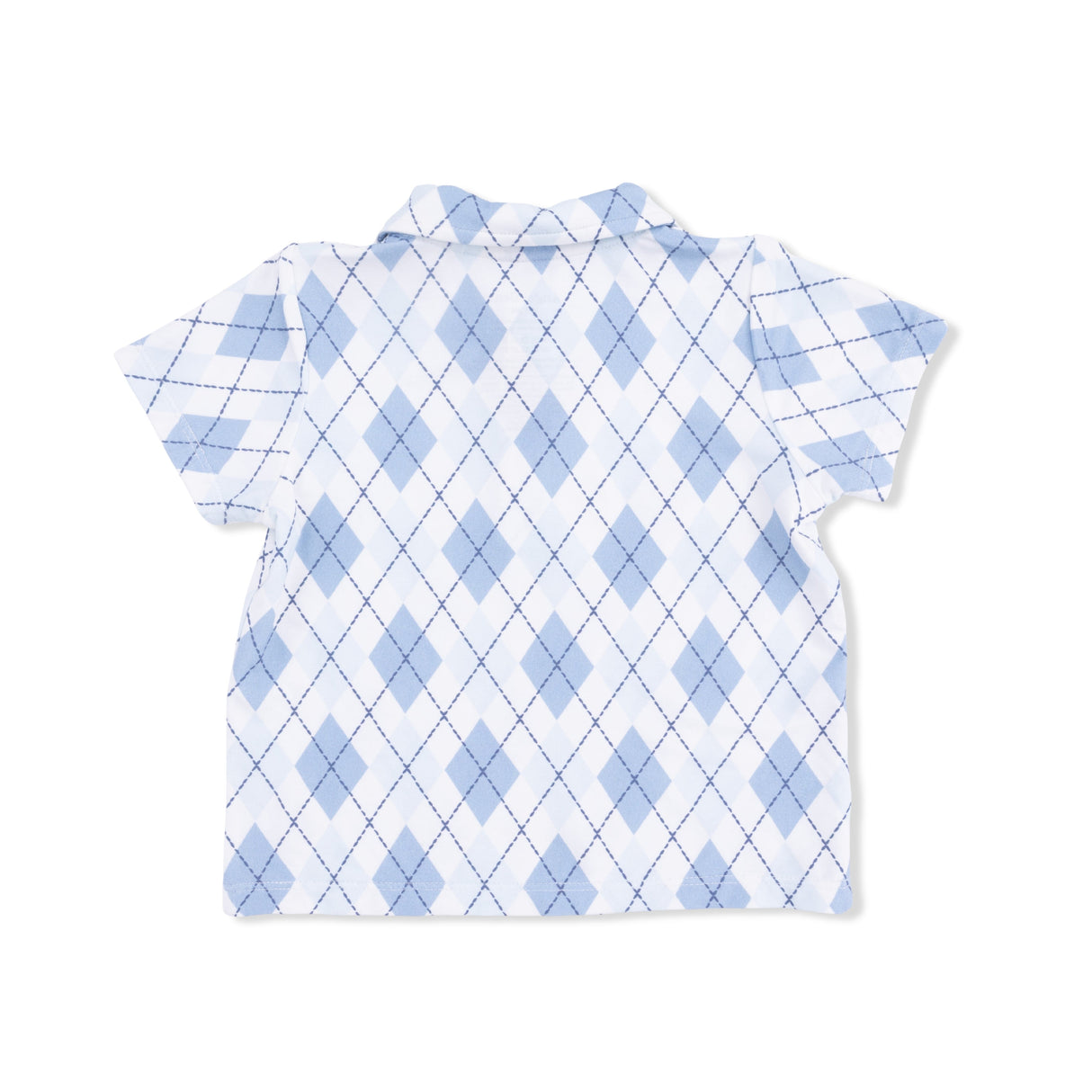 Blue Argyle - Polo with Casual Short