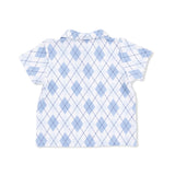 Blue Argyle - Polo with Casual Short