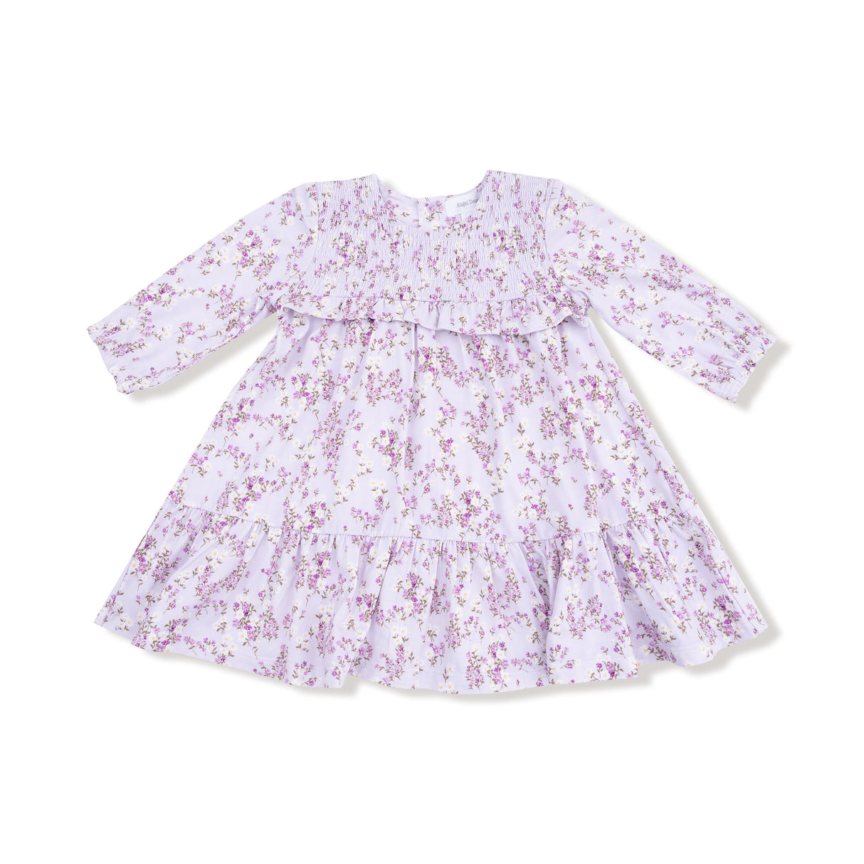 Smocked Ruffle Long Sleeve Tiered Dress + Leggings - HoneyBug 