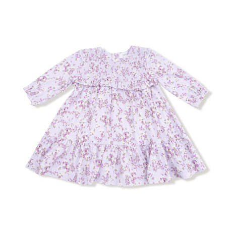 Smocked Ruffle Long Sleeve Tiered Dress + Leggings - HoneyBug 