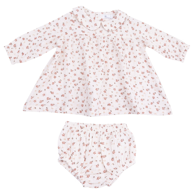 Long Sleeve Dress + Diaper Cover - HoneyBug 