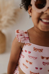 Girl's Two-Piece Swim Set - HoneyBug 