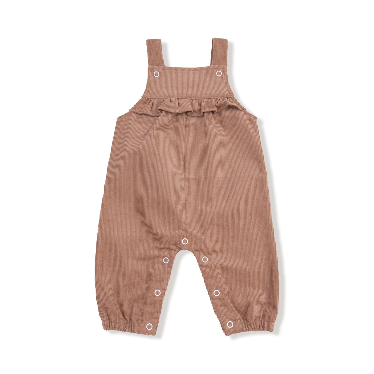 Yoke Ruffle Overall - HoneyBug 