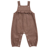 Yoke Ruffle Overall - HoneyBug 