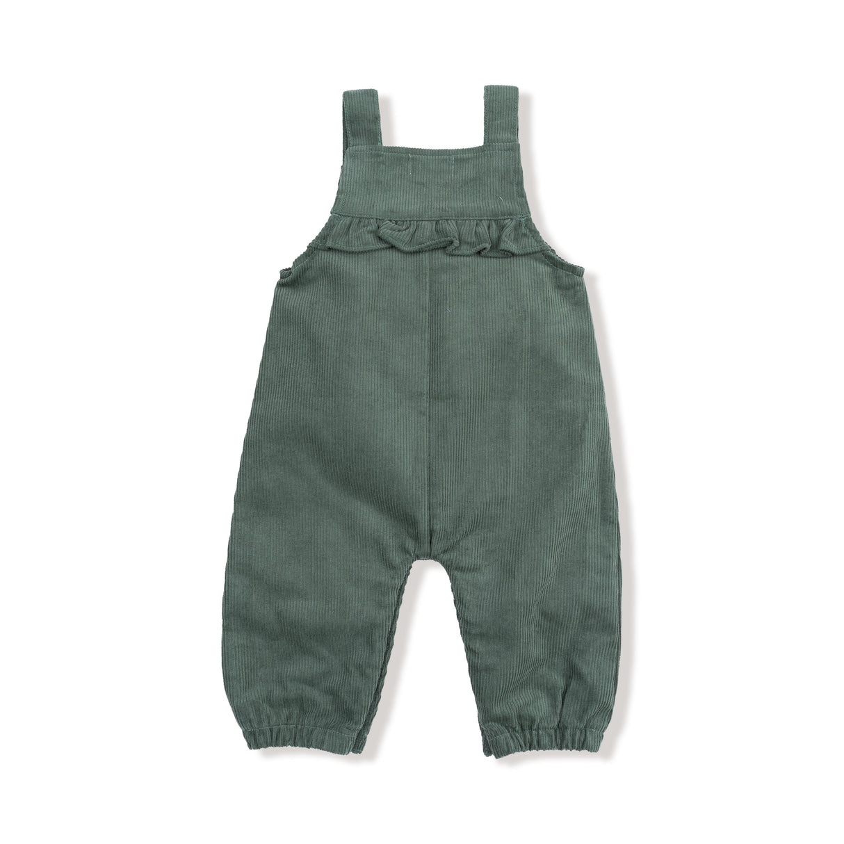 Yoke Ruffle Overall - HoneyBug 