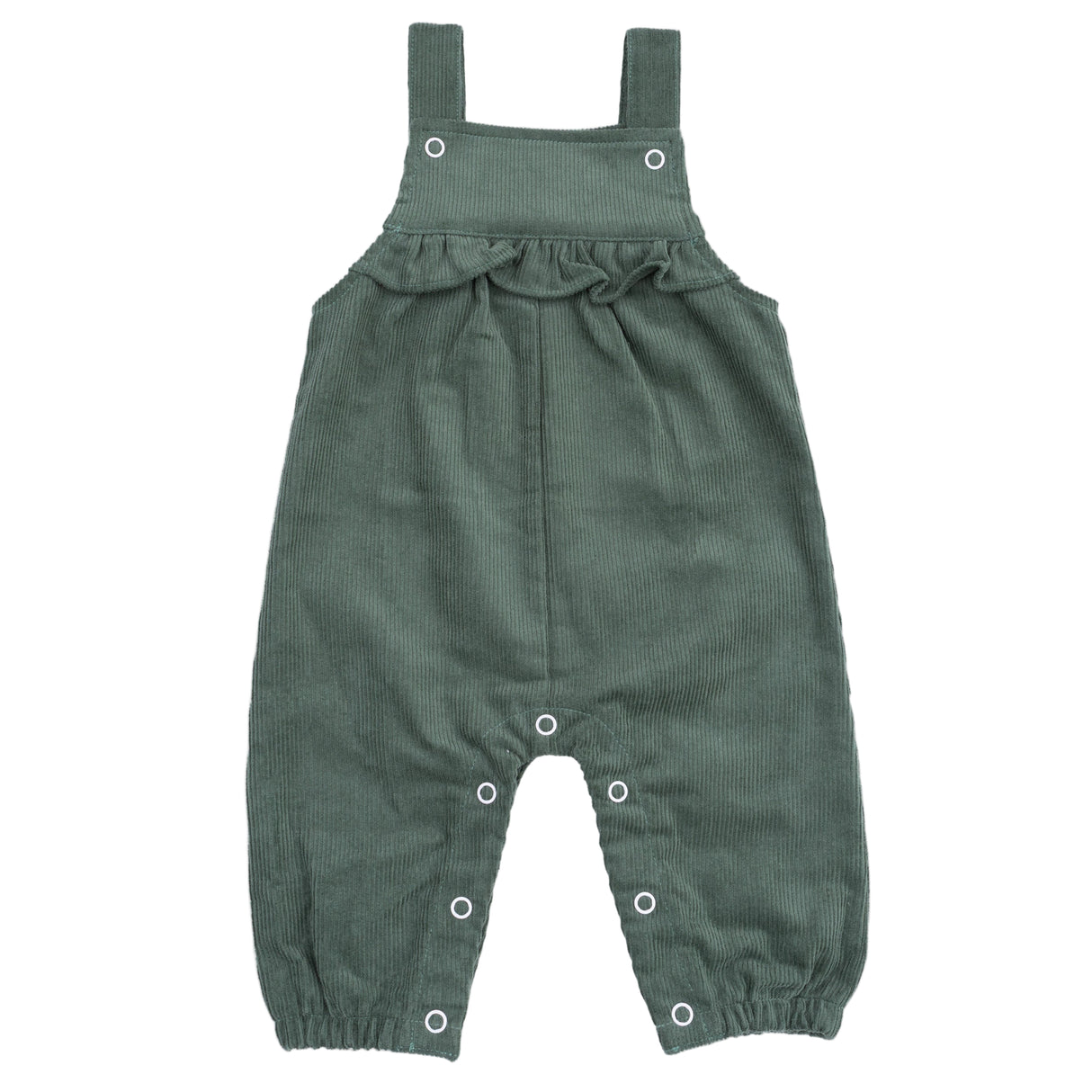 Yoke Ruffle Overall - HoneyBug 