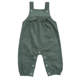 Yoke Ruffle Overall - HoneyBug 