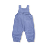 Yoke Ruffle Overall - HoneyBug 