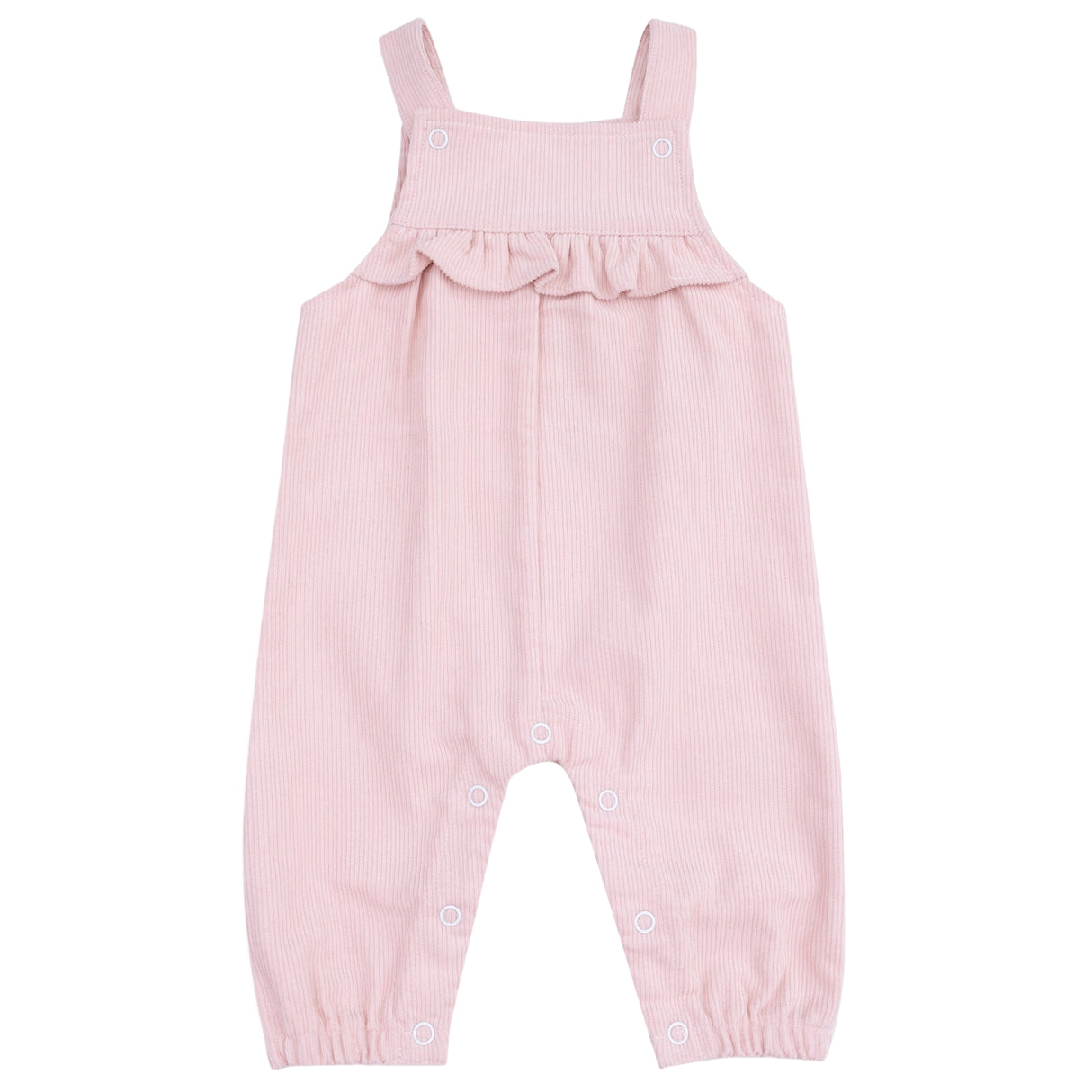 Yoke Ruffle Overall - HoneyBug 