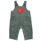 Classic Overall with Apple Applique - HoneyBug 