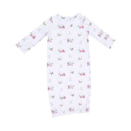 Baby Golf Carts - Pink - Kimono Gown