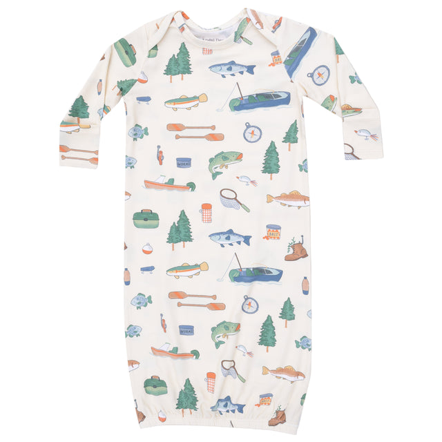 Lap Shoulder Gown - HoneyBug 