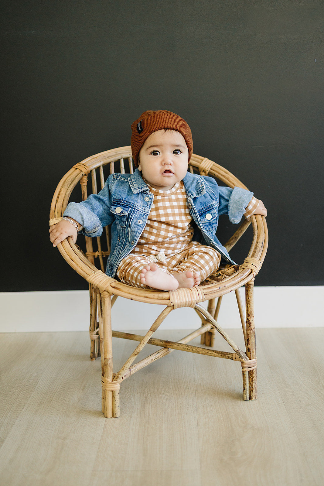 Brown Mebie Baby Beanie - HoneyBug 