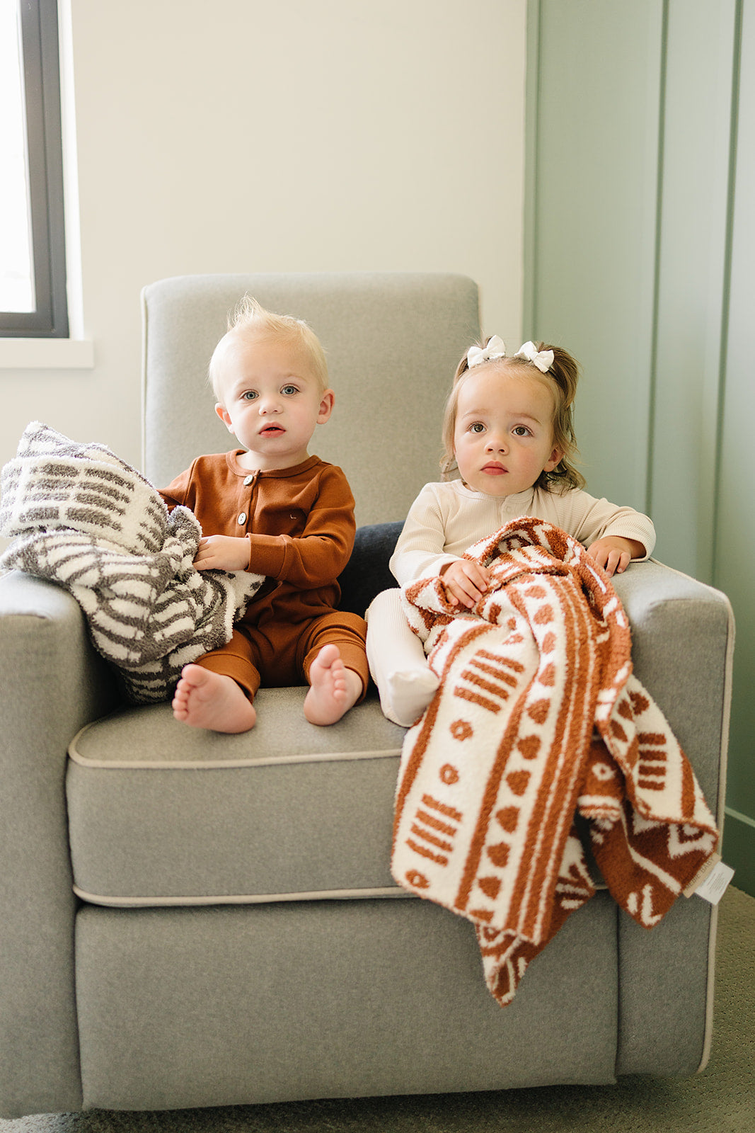 Rust Alpine Plush Blanket - HoneyBug 