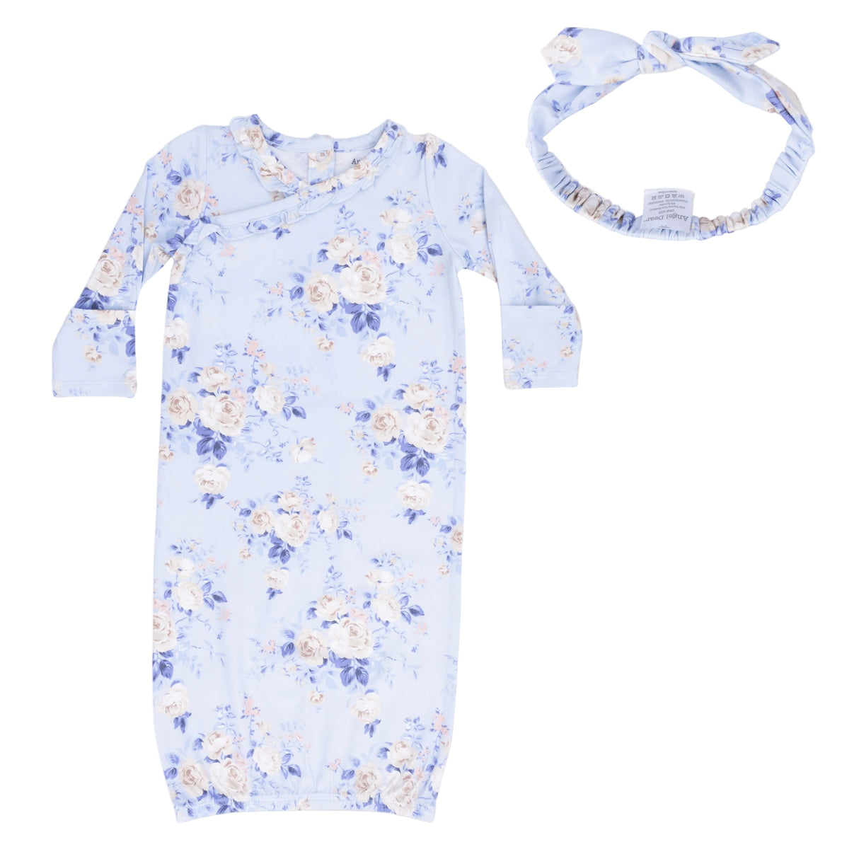 Ashley Rose Floral - Kimono Gown & Knot Headband
