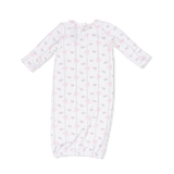 Dainty Buds and Bows - Kimono Gown & Knot Headband