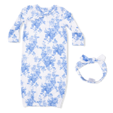 Dream Cottage Floral - Kimono Gown & Knot Headband