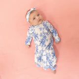 Dream Cottage Floral - Kimono Gown & Knot Headband