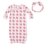 Elegant Roses - Kimono Gown & Knot Headband