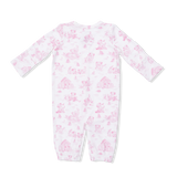 Puppy Toile Pink - Convertible Gown