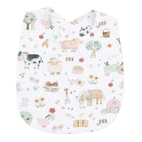 Cute Farm Animals Pink - Feeding Bib