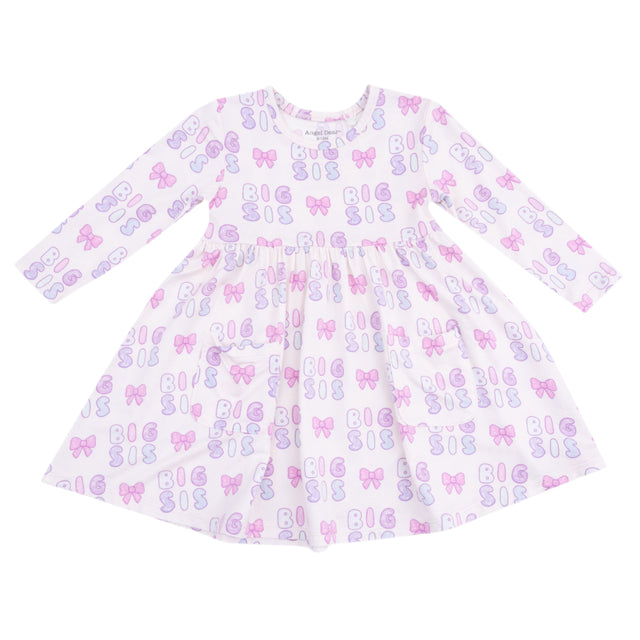 Twirly Long Sleeve Dress - Big Sis - HoneyBug 